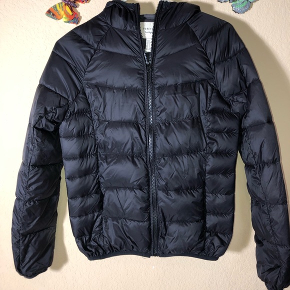 Forever 21 Hooded Puffer Jacket, Black, NWOT, pet/smoke free home - Picture 12 of 12